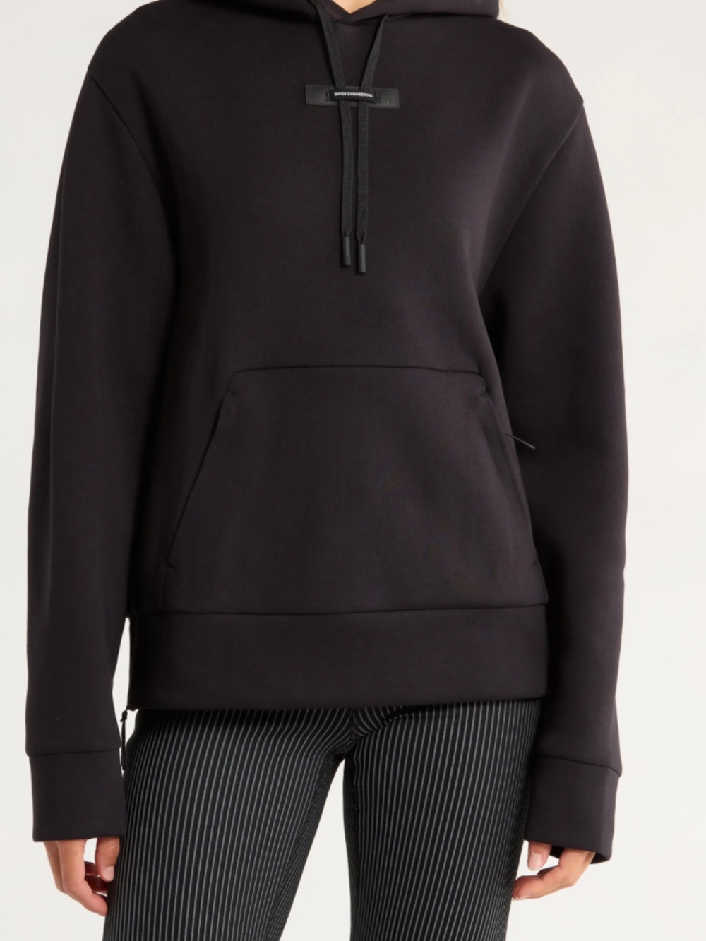 On Running Focus Tech Black Women's XL Pullover Hoodie